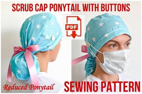 13 Designs Scrub Cap Pattern With Ponytail ZahidParker