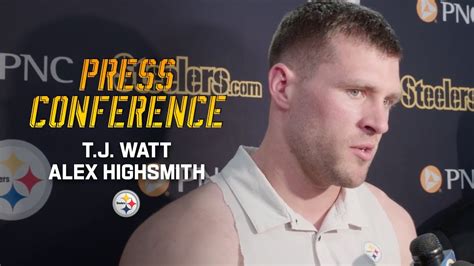 T J Watt Alex Highsmith On The Steelers Defense Upcoming Game Vs