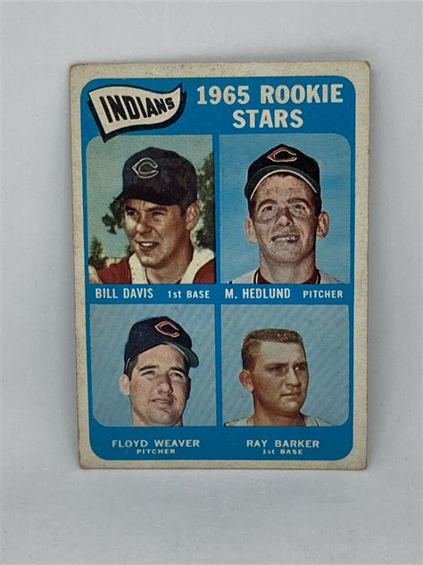 Indians Rookie Stars Topps Baseball Card Cleveland