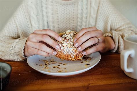 Girl Having Breakfast By Stocksy Contributor Luke Mallory Leasure