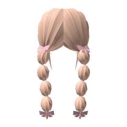 Low Bubble Braids W Bows Blonde S Code Price RblxTrade