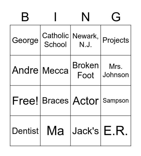 We Beat The Streets Bingo Card