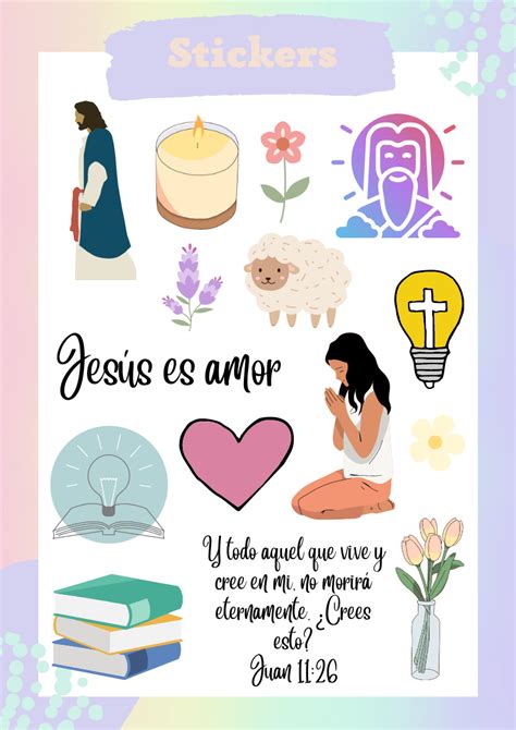 Stickers Bible Journaling Biblia De Apuntes Separadores Cristianos