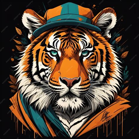 Premium Ai Image Photo Cool Tiger Logo Vector Illustration