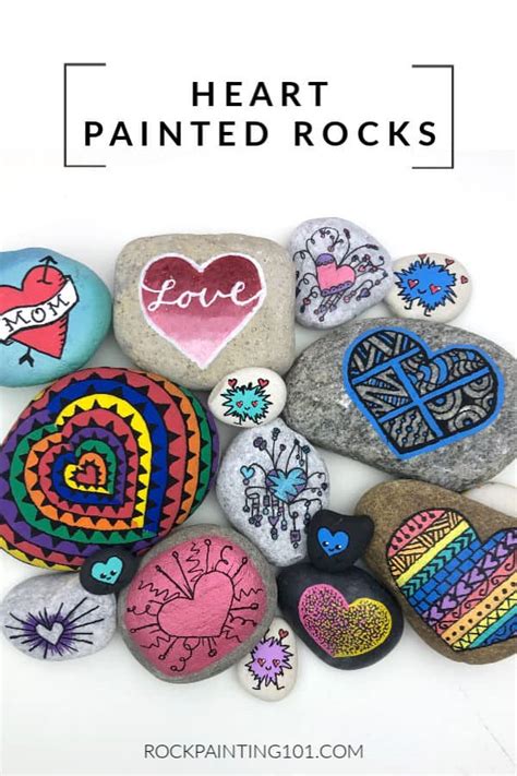 39 Lovely Heart Rocks You Can Easily Learn How To Make