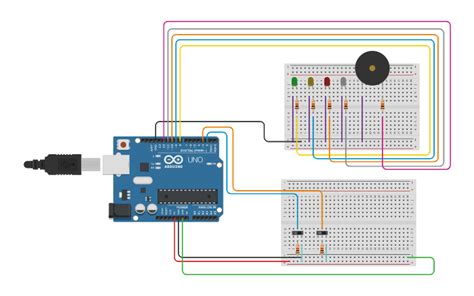 Circuit Design Arduíno Sinal Tinkercad