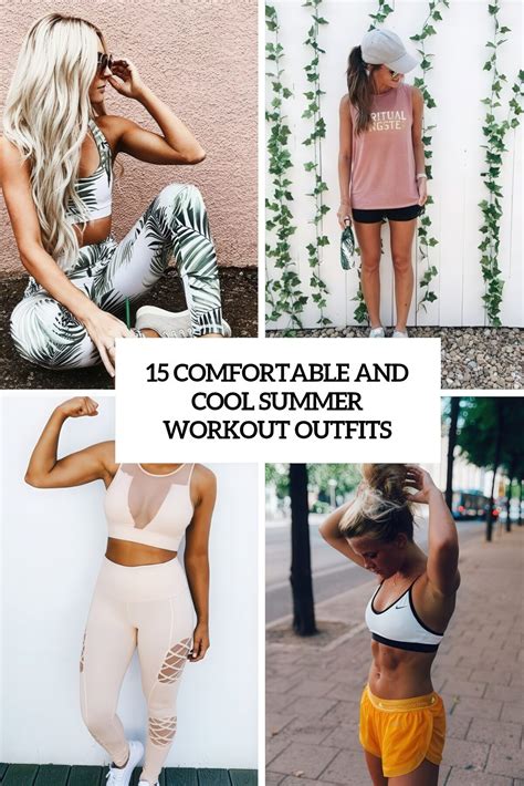 15 Comfortable And Cool Summer Workout Outfits - Styleoholic