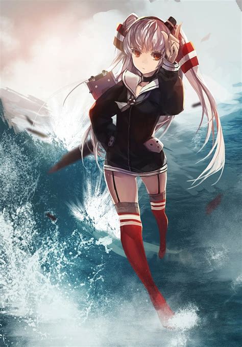 kantai colección amatsukaze kancolle anime girls Fondo de pantalla HD