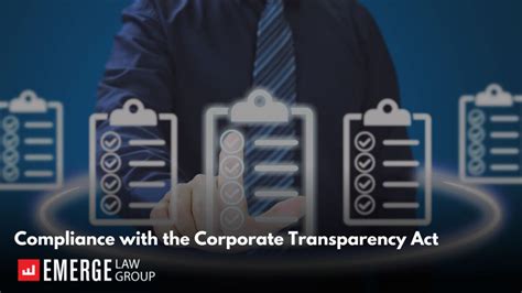 Compliance with the Corporate Transparency Act - Emerge Law Group