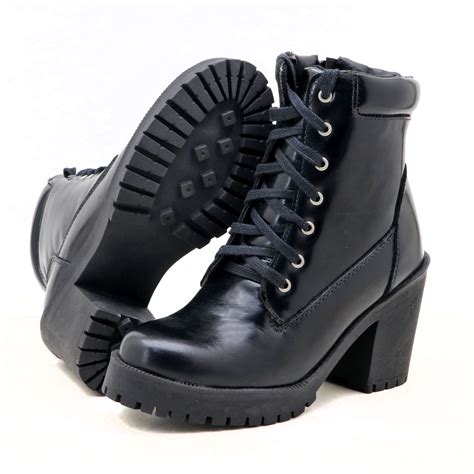 Bota Feminina Em Couro Leg Timo Verniz Preto Outlet