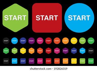 Start Button Stock Vector (Royalty Free) 192826319 | Shutterstock