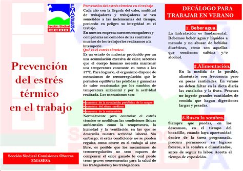 Seguridad Y Salud Laboral Prevenci N Del Estr S T Rmico En El Trabajo