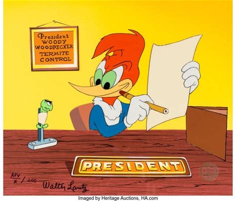 Termites From Mars Woody Woodpecker Limited Edition Cel Apvx200 Signed