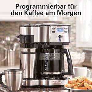 Amazon De Hamilton Beach Kaffeemaschine Mit Zweifachem Br Hsystem