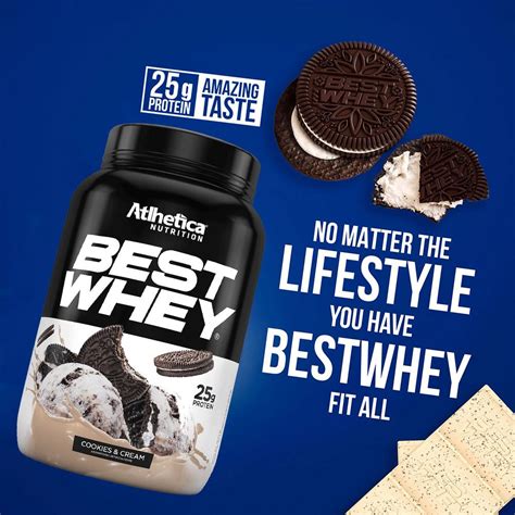 Best Whey G Cookies Cream Atlhetica Armaz M Pura Sa De