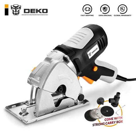 DEKO 85mm Mini Electric Circular Saw Power Tools With Safe Double