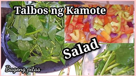 Talbos Ng Kamote Recipesimple Salad Youtube