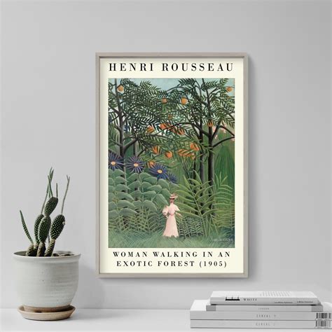 Henri Rousseau Woman Walking In An Exotic Forest Gallery Edition