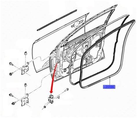 Genuine Ford Falcon Fg Front Door Opening Weatherstrip Windlace Seal