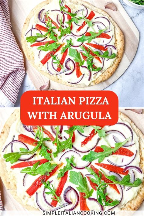 Amazing Italian Arugula Pizza Recipe With Ricotta Simple Italian Cooking