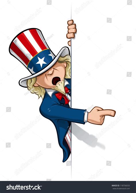 Uncle Sam Cartoon Angry