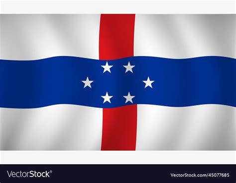 Netherlands antilles flag background Royalty Free Vector