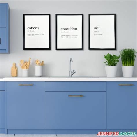 DIY Kitchen Wall Signs - Jennifer Maker