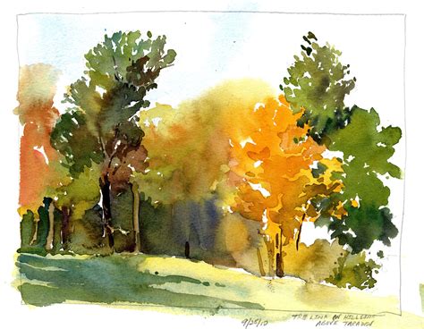 watercolor tree paintings 1