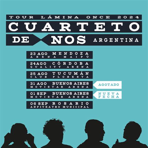 Cuarteto de Nos anunció nueva fecha en Buenos Aires y gira por