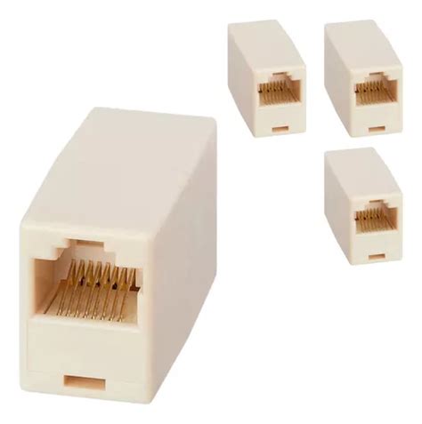 Ficha Rj45 Unión Adaptador Cupla Hembra X10u Nf Seguridad