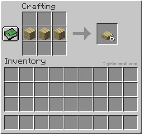 How to make a Birch Slab in Minecraft