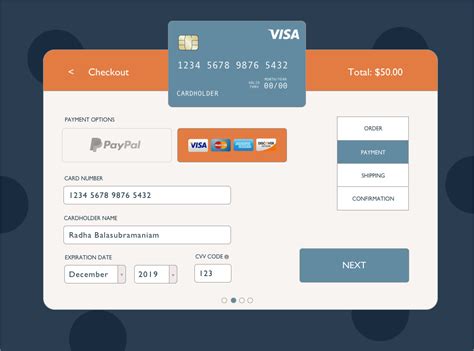 Credit Card Checkout UI 002 Behance