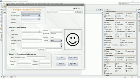 Lecture 5 Student Registration Form Design In Java Netbeans Part 1