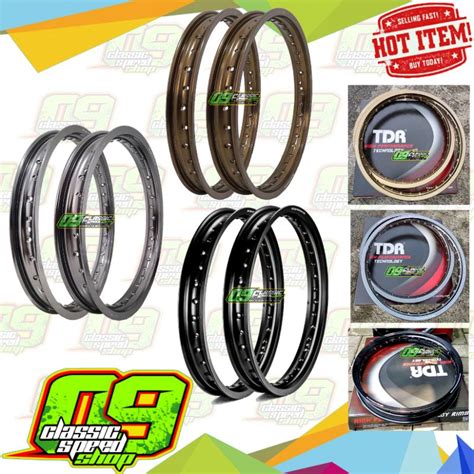 Jual Velg Tdr W Er Shape Ring Hitam Titanium Brown