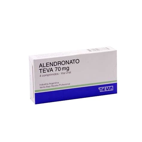 Alendronato 70 Mg 4 Comp Farmacia El túnel