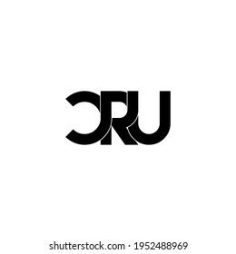 Cru Letter Original Monogram Logo Design Stock Vector (Royalty Free) 1952488969 | Shutterstock