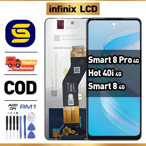 Lcd Infinix Smart 8 4g X6525 8 Pro 4g X6525b Hot 40i 4g X6528b