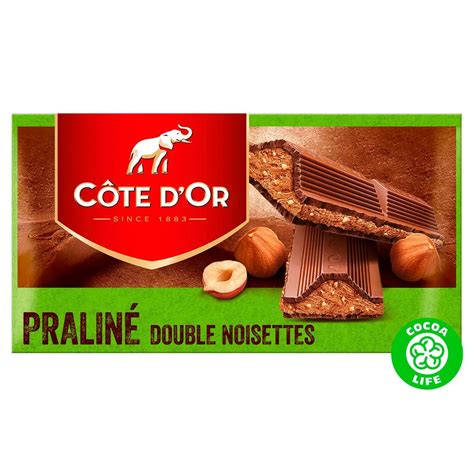 Pralin Melk Chocolade Tablet Pralin Double Noisettes G