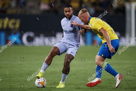 Memphis Depay Barcelona Jens Jonsson Cadiz Editorial Stock Photo