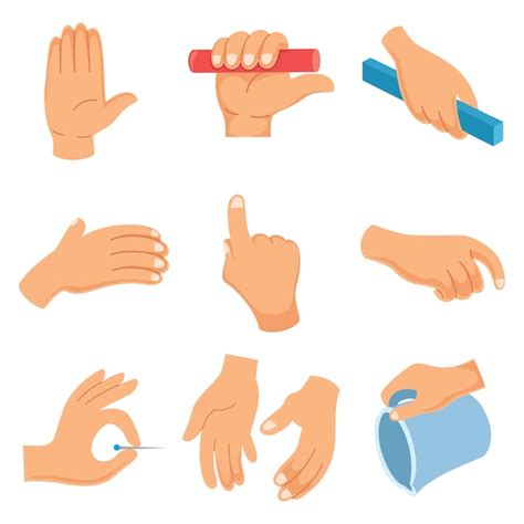 Premium Vector Vector Illustration Of Hand Gestures