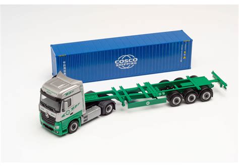 Herpa Mercedes Benz Actros Bigspace Container Sattelzug Ekb Cosco