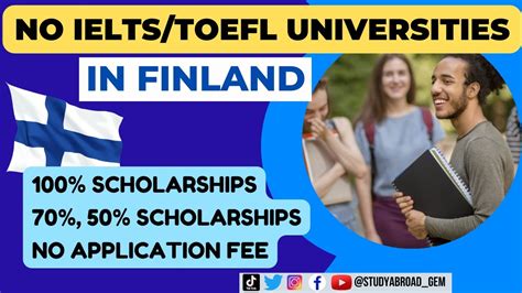 Applying To Finland Universities Without Ielts Toefl Finland