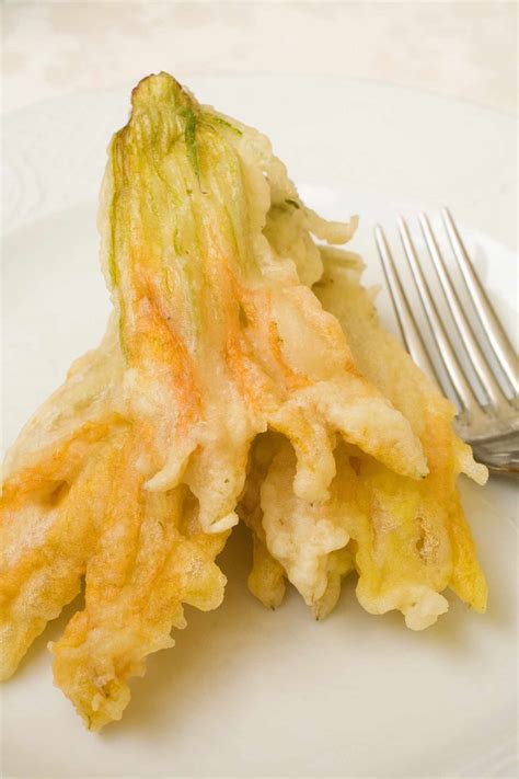 Fried Squash And Zucchini Blossoms Fiori Di Zucca Fritti Recipe