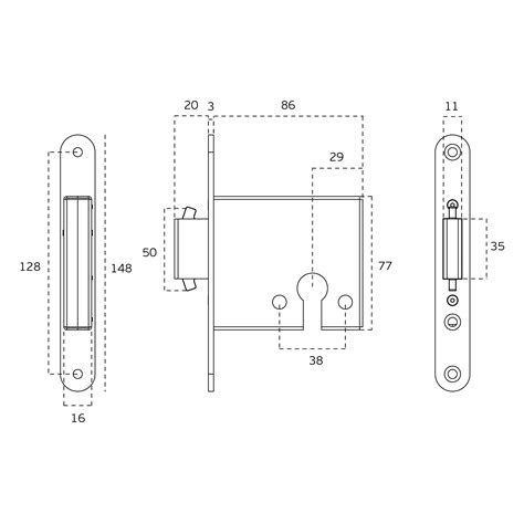 Fechadura De Embutir JNF Architectural Hardware