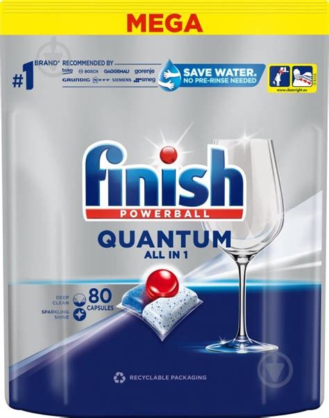 ᐉ Капсули для ПММ Finish QUANTUM All in 1 80 шт. • Краща ціна в Києві ...
