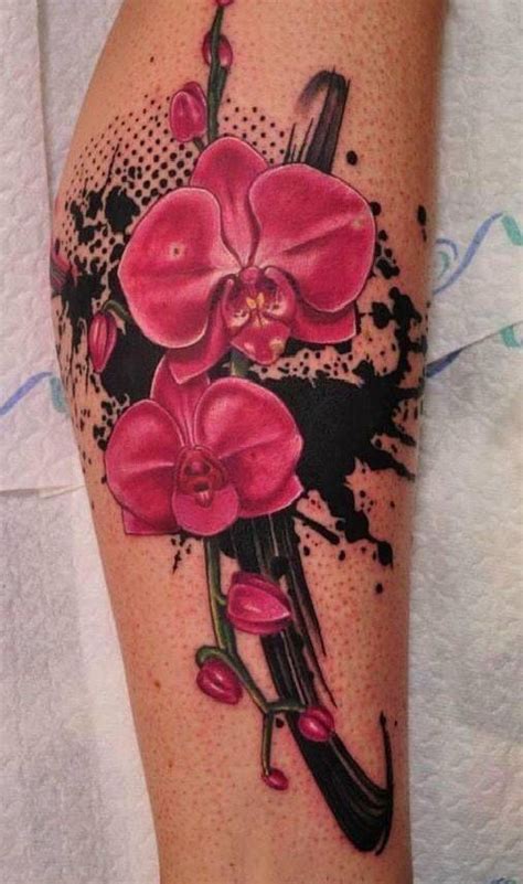 Cattleya Flower Tattoo