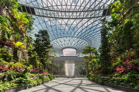 Worlds Tallest Indoor Waterfall Singapores Jewel Changi Airport