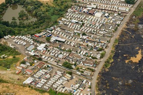 Europes Biggest Traveller Site Revealed In Aerial Shots Of Essex Camp