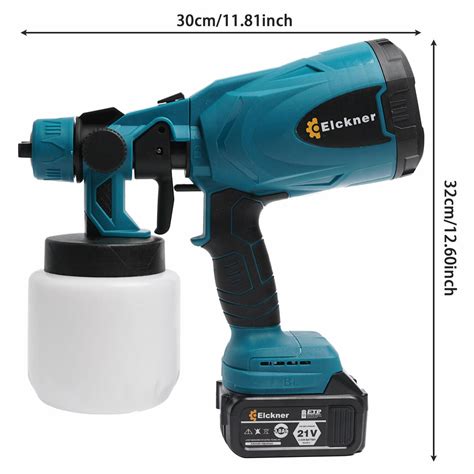 Cordless High Pressure Spray Gun Airless Paint Sprayer For Makita 18v