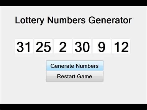 Visual Basic Net Tutorial How To Create A Lottery Number Generator